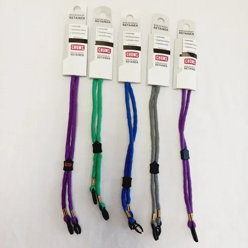 Chums Eyeglass Retainer Lot of 5 Purple Blue Gray Green 2