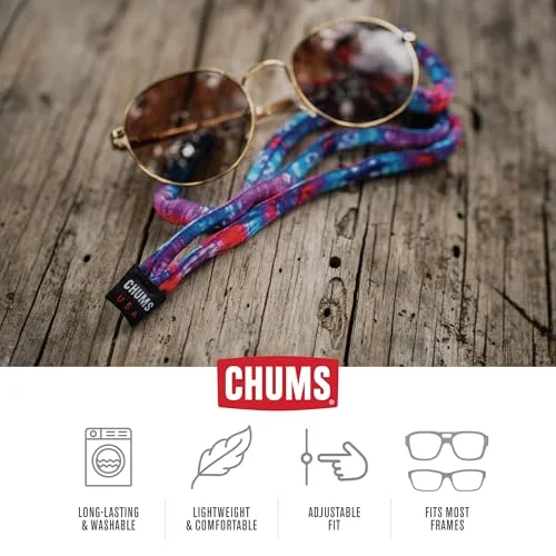 Chums Original Cotton Eyeglasses Retainer Sunglass Strap Crested Butte CO Purple 4