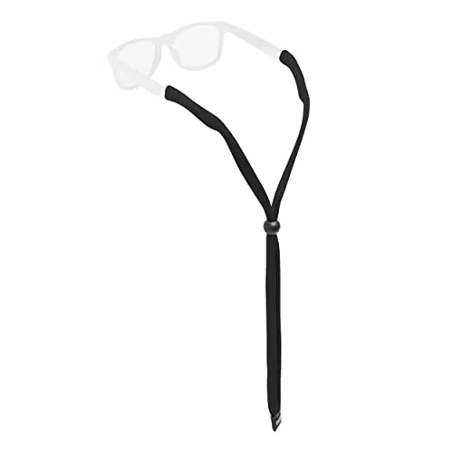 Chums Original Cotton Eyewear Retainer Sunglass Strap Standard End, Black