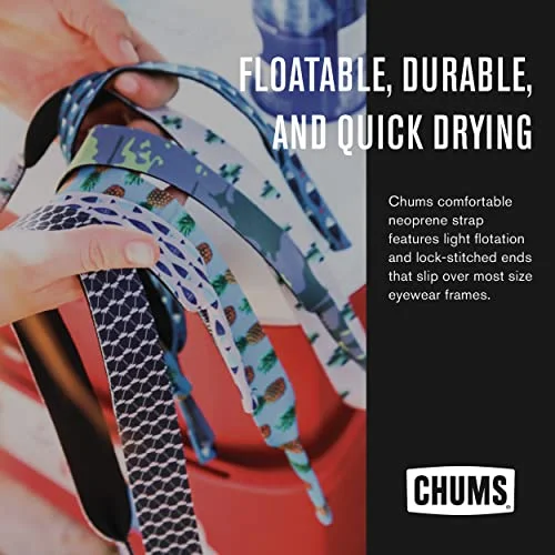 NEW Chums Red Neoprene Eyeglasses Or Sunglasses Frames Strap Retainer 2